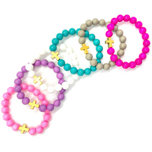 Load image into Gallery viewer, Gold Cross Big Baller Bracelet