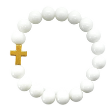 Load image into Gallery viewer, Gold Cross Big Baller Bracelet