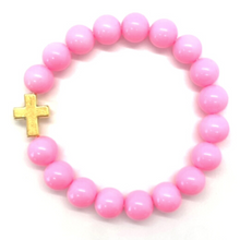 Load image into Gallery viewer, Gold Cross Big Baller Bracelet