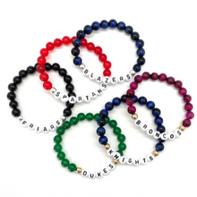 Load image into Gallery viewer, 8mm Gold School Spirt Bracelet