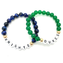 Load image into Gallery viewer, 8mm Gold School Spirt Bracelet