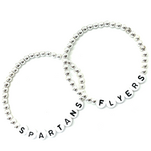 Load image into Gallery viewer, 4mm Gold or Silver School Spirt Bracelet