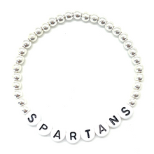 Load image into Gallery viewer, 4mm Gold or Silver School Spirt Bracelet