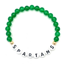 Load image into Gallery viewer, 6mm Gold School Spirt Bracelet