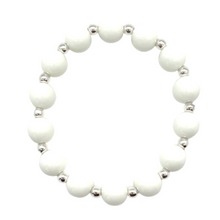 Load image into Gallery viewer, Silver Big Baller Alternating Bead Bracelet