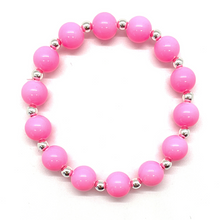 Load image into Gallery viewer, Silver Big Baller Alternating Bead Bracelet