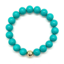 Load image into Gallery viewer, Gold Lava Bead Big Baller Bracelet