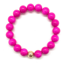 Load image into Gallery viewer, Gold Lava Bead Big Baller Bracelet