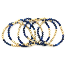 Load image into Gallery viewer, Gold Hematite and Blue Tigers Eye Party Stack