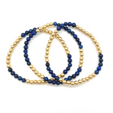 Load image into Gallery viewer, Gold Hematite and Blue Tigers Eye Party Stack