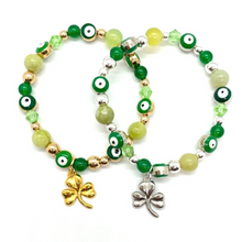 Load image into Gallery viewer, Shamrock Good Luck Bracelet