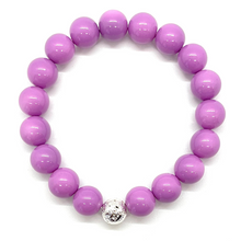 Load image into Gallery viewer, Silver Lava Bead Big Baller Bracelet