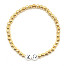 Load image into Gallery viewer, Customizable Gold Hematite Sorority Bracelet