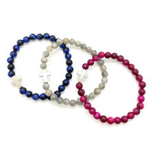 Load image into Gallery viewer, Silver Cross Bracelet