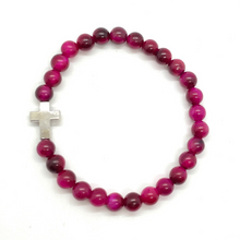 Load image into Gallery viewer, Silver Cross Bracelet