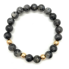 Load image into Gallery viewer, Plain Gold Gemstone Bracelet