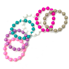 Load image into Gallery viewer, Silver Big Baller Alternating Bead Bracelet