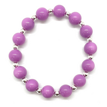 Load image into Gallery viewer, Silver Big Baller Alternating Bead Bracelet