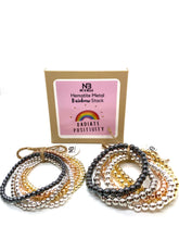 Load image into Gallery viewer, Hematite Metal Rainbow Stack- 6mm