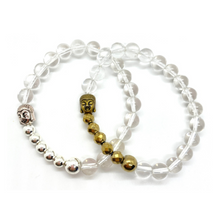 Load image into Gallery viewer, Buddha Clear Quartz Bracelet