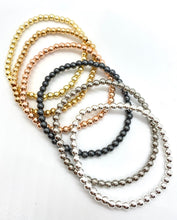 Load image into Gallery viewer, Hematite Metal Rainbow Stack- 4mm