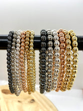 Load image into Gallery viewer, Hematite Metal Rainbow Stack- 4mm