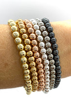 Load image into Gallery viewer, Hematite Metal Rainbow Stack- 4mm