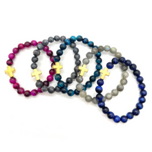 Load image into Gallery viewer, Gold Cross Bracelet