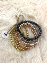 Load image into Gallery viewer, Hematite Metal Rainbow Stack- 6mm