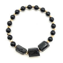 Load image into Gallery viewer, Black Tourmaline Stone Bracelet