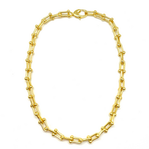 Chunky Gold Plated Link Necklace