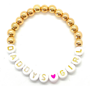 Daddy's Girl Bracelet (available in gold or silver)