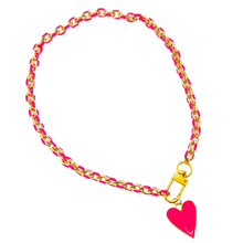 Load image into Gallery viewer, Pink Gold Heart Necklace