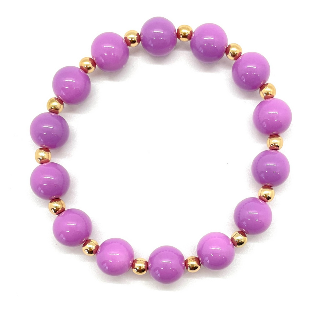 Gold Big Baller Alternating Bead Bracelet