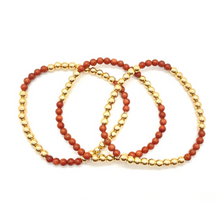 Load image into Gallery viewer, Gold Hematite and Gold Sandstone Party Stack