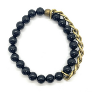 Gold Side Chain Bracelet