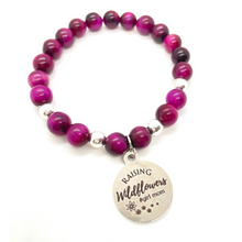 Load image into Gallery viewer, Gemstone &quot;Raising Wildflowers&quot; Silver Charm Bracelet