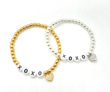 Load image into Gallery viewer, XOXO Heart Charm Bracelet