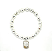 Load image into Gallery viewer, Mini-Baller Heart Charm Bracelet