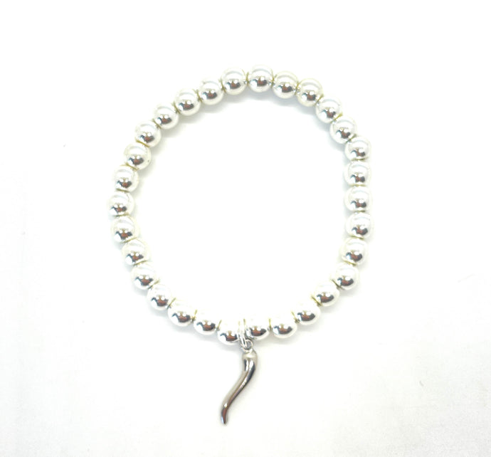 Silver Hematite with Cornicello