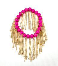 Load image into Gallery viewer, Summer Brights with Gold Chain Fringe